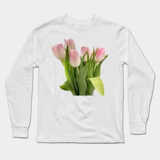 Pale pink tulips Long Sleeve T-Shirt